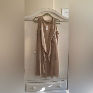 Belle France Tan Kimono Duster Boho FLOWY NWT Italian